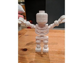 lego esqueleto cabeça construção brinquedos 3d print model - Mito3D