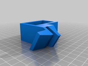 caja termometro + soporte tapa acuario akvaryum termometer 3d print model - Mito3D