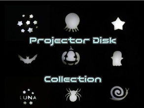 projector disk collection mechanical toys cdb crashdebug ikea hack led torch projection 3d print model - Mito3D