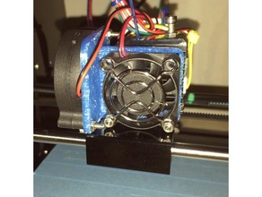 anet a6 mk8 fã de fixação 3d a impressora partes suporte para o ventilador 3d print model - Mito3D