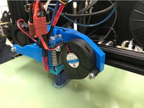 cr-10 cooling radial fan mount 3d printer accessories duct cr10 cr10s creality 3d print model - Mito3D