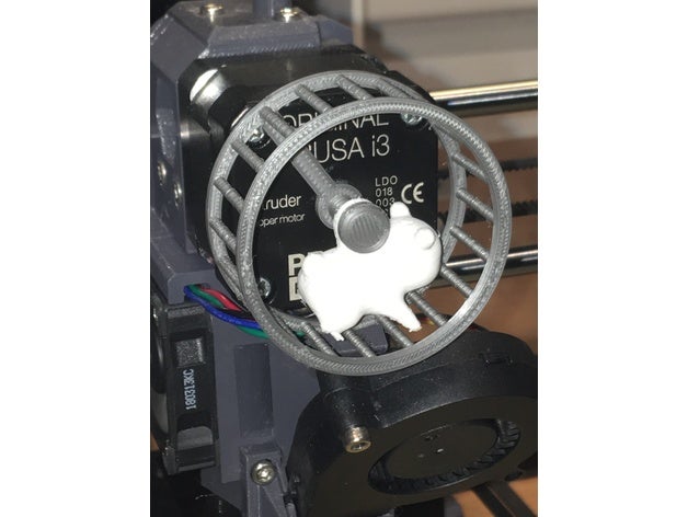 hamster wheel nicht-flat-hamster-extruder-Anzeige 3d Drucker Zubehör 3D print model - Mito3D