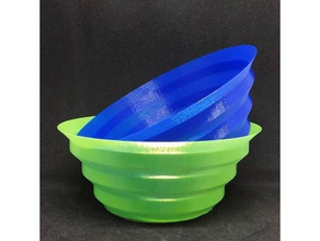 angular art bowl 3d print model - Mito3D