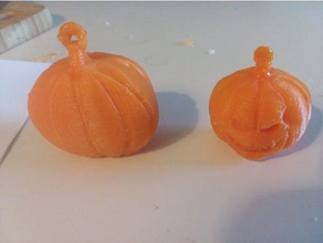 evil pumpkin head earring earrings 3d print model - Mito3D