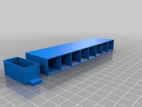 8x1 Schubladen - Organisation angepasst 3d print model - Mito3D