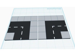 urban street corner tiles 3d printing 3d print model - Mito3D