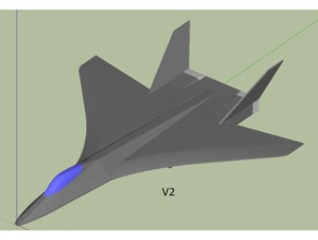 rockwell atf-Konzept Fahrzeuge Flugzeug fighter jet jetplane 3d print model - Mito3D