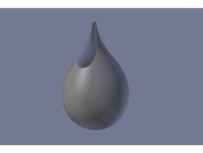 vase en forme de larme décor dessus table accessoires la décoration fleur maison mode l'eau du 3d print model - Mito3D