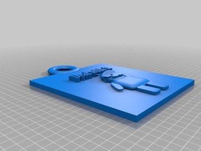 tassi astronaught portachiavi 3d print model - Mito3D