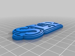slp keychain keychains customized 3d print model - Mito3D