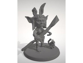 gnome druido 3d la stampa dnd femmina 3d print model - Mito3D