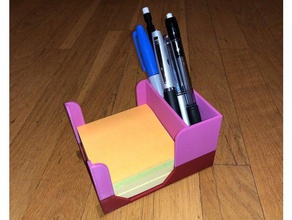 post-it pen holder organization 3d print model - Mito3D
