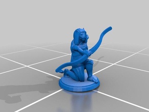 tabaxi archer toy game accessories dnd miniature 3d print model - Mito3D