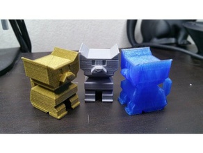 cali pup cat companion 3d printing tests calibration test 3d print model - Mito3D