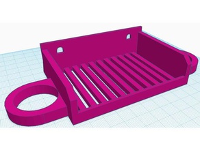 porte-savon rasoir titulaire de mise à niveau ii commande crochet la salle bains baignoire soapdish 3d print model - Mito3D