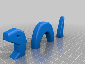 table serpent office 3d print model - Mito3D