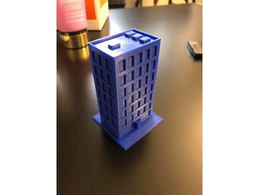 apartment building 50x50 base buildings structures 3d print model - Mito3D