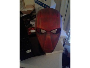 red hood Maske details split-kleiner Drucker Kostüm batman cosplay prop 3d print model - Mito3D