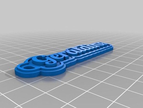geraldine keychains customized 3d print model - Mito3D