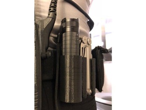 leatherman wave anker lc40 flashlight holster duty tdu belt 175 remix 3d printing 3d print model - Mito3D
