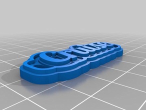 cruise keychain signs logos customized 3d print model - Mito3D