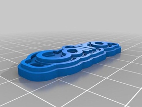 caira keychain signs logos customized 3d print model - Mito3D
