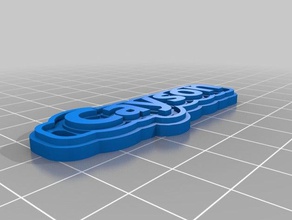 cayson portachiavi i segni loghi personalizzato 3d print model - Mito3D