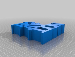 mi personalizados variable palabra escultura braylon las esculturas Impresora 3d La impresión en jcps el estado de kentucky louisville siliconcafe 3d print model - Mito3D
