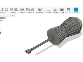 flacher Kopf-Treiber hand tools 3d print model - Mito3D
