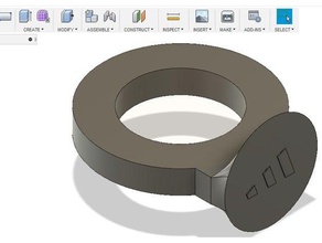 adidas anillo joyería 3d print model - Mito3D