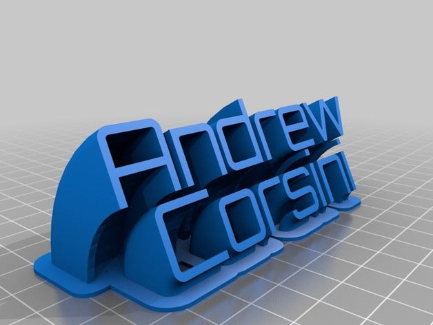 nameplate office customized 3D print model - Mito3D