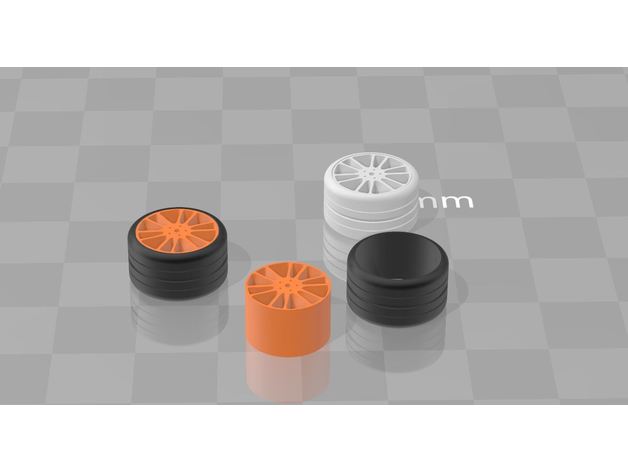 Reifen-Felge rc Fahrzeuge 3D print model - Mito3D