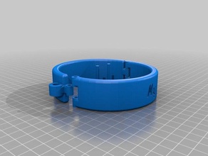my customized cuff collar customizer bracelets 3d print model - Mito3D