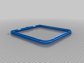 ultimaker 3 Glas-Tür-spacer-mount-Rahmen 3d Drucker - Zubehör Glas montieren Glas-spacer 3d print model - Mito3D