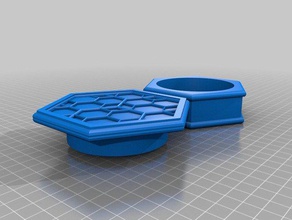 bee hexagon grinder household 3d print model - Mito3D