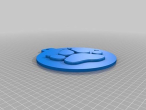 guild wars 2 ranger accesorios insignia llavero medallón pin 3d print model - Mito3D