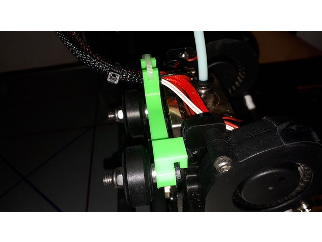 guide câble verser tete e3dv6 clone de l'imprimante accessoires clip guide-câble 3D print model - Mito3D