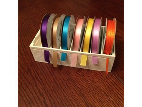 ribbon spool holder organization 3d print model - Mito3D