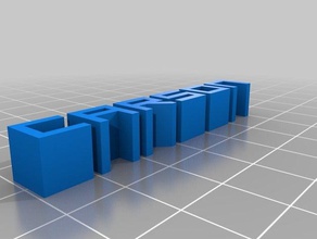 carson Schlüsselanhänger angepasst 3d print model - Mito3D