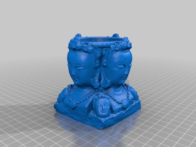 eight faces buddha planter decor decoration 3D print model - Mito3D