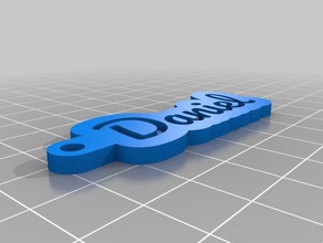 keychain daniel frewing keychains customized 3d print model - Mito3D