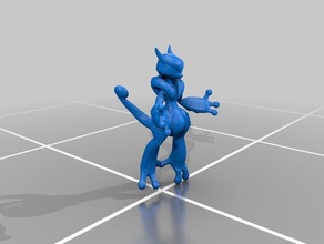 mega mewtwo oferece suporte modelos pokemon pokemons figuras brinquedo 3d print model - Mito3D