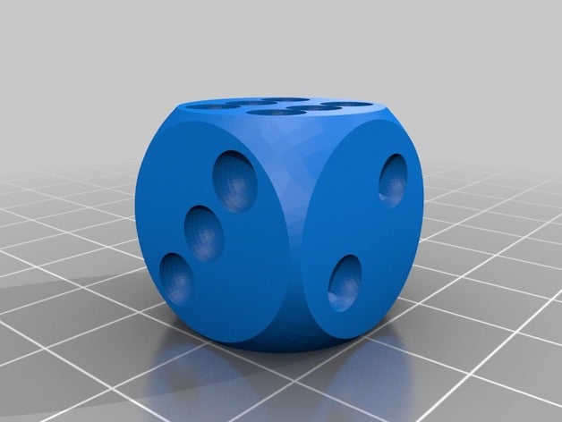 simple dice 3D print model - Mito3D