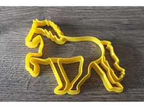 icelandic horse cookie cutter animals cookiecutter 3d print model - Mito3D
