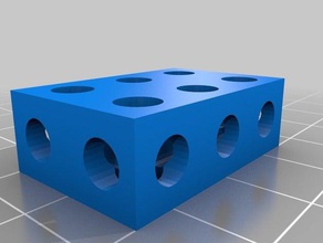 123 cm bloc pièces la construction de l'outil guide machine à turlutte métrique gréement 3d print model - Mito3D