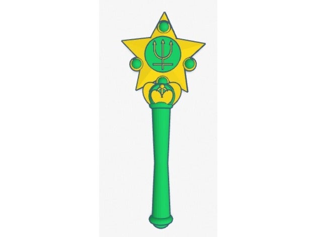 sailor neptune wand costume anime cosplay prop magical girl magic sailormoon moon scout 3D print model - Mito3D