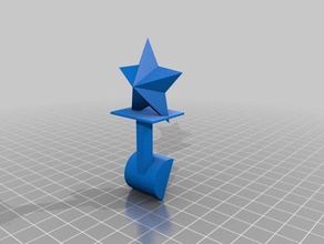 star hood ornament 3d stampa 3d print model - Mito3D