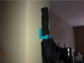 paraguas de montaje en pared hogar 3d print model - Mito3D