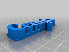 mon texte personnalisé de stockage sculptures 3d print model - Mito3D