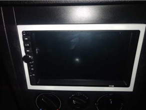 vw jetta 2 din stereo 7018b adattatore automotive 2din autoradio 3d print model - Mito3D